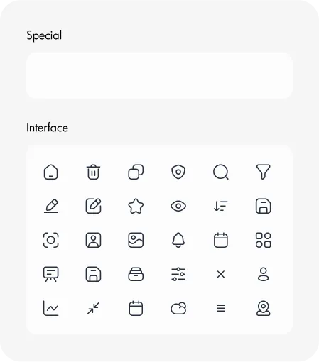 Icon Style guidelines by Youiocean for rocketchef